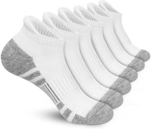 将图片加载到图库查看器，Felicigeely Ankle Athletic Running Socks Low Cut Sports Socks Breathable Cushioned Tab Socks for Men Women 6 Pairs
