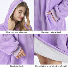 将图片加载到图库查看器，Felicigeely Blanket Sweatshirt,Oversized Fleecehug Hoodie Wearable Blanket,Soft Warm Comfortable Giant Front Pocket for Adults Men Women Teens Friends
