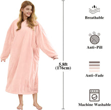 将图片加载到图库查看器，Felicigeely Blanket Sweatshirt,Oversized Fleecehug Hoodie Wearable Blanket,Soft Warm Comfortable Giant Front Pocket for Adults Men Women Teens Friends
