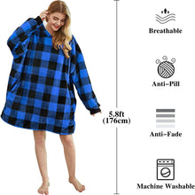 将图片加载到图库查看器，Felicigeely Blanket Sweatshirt,Oversized Fleecehug Hoodie Wearable Blanket,Soft Warm Comfortable Giant Front Pocket for Adults Men Women Teens Friends
