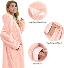 将图片加载到图库查看器，Felicigeely Blanket Sweatshirt,Oversized Fleecehug Hoodie Wearable Blanket,Soft Warm Comfortable Giant Front Pocket for Adults Men Women Teens Friends
