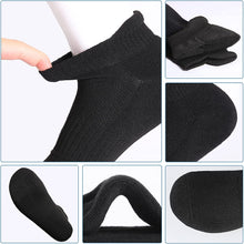 将图片加载到图库查看器，Felicigeely Ankle Athletic Running Socks Low Cut Sports Socks Breathable Cushioned Tab Socks for Men Women 6 Pairs
