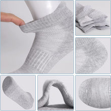 将图片加载到图库查看器，Felicigeely Ankle Athletic Running Socks Low Cut Sports Socks Breathable Cushioned Tab Socks for Men Women 6 Pairs
