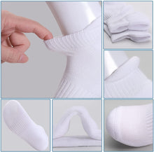 将图片加载到图库查看器，Felicigeely Ankle Athletic Running Socks Low Cut Sports Socks Breathable Cushioned Tab Socks for Men Women 6 Pairs
